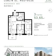 Oferta sprzedaży-mieszkanie 3‑pok. -ul. Roztocze 6
