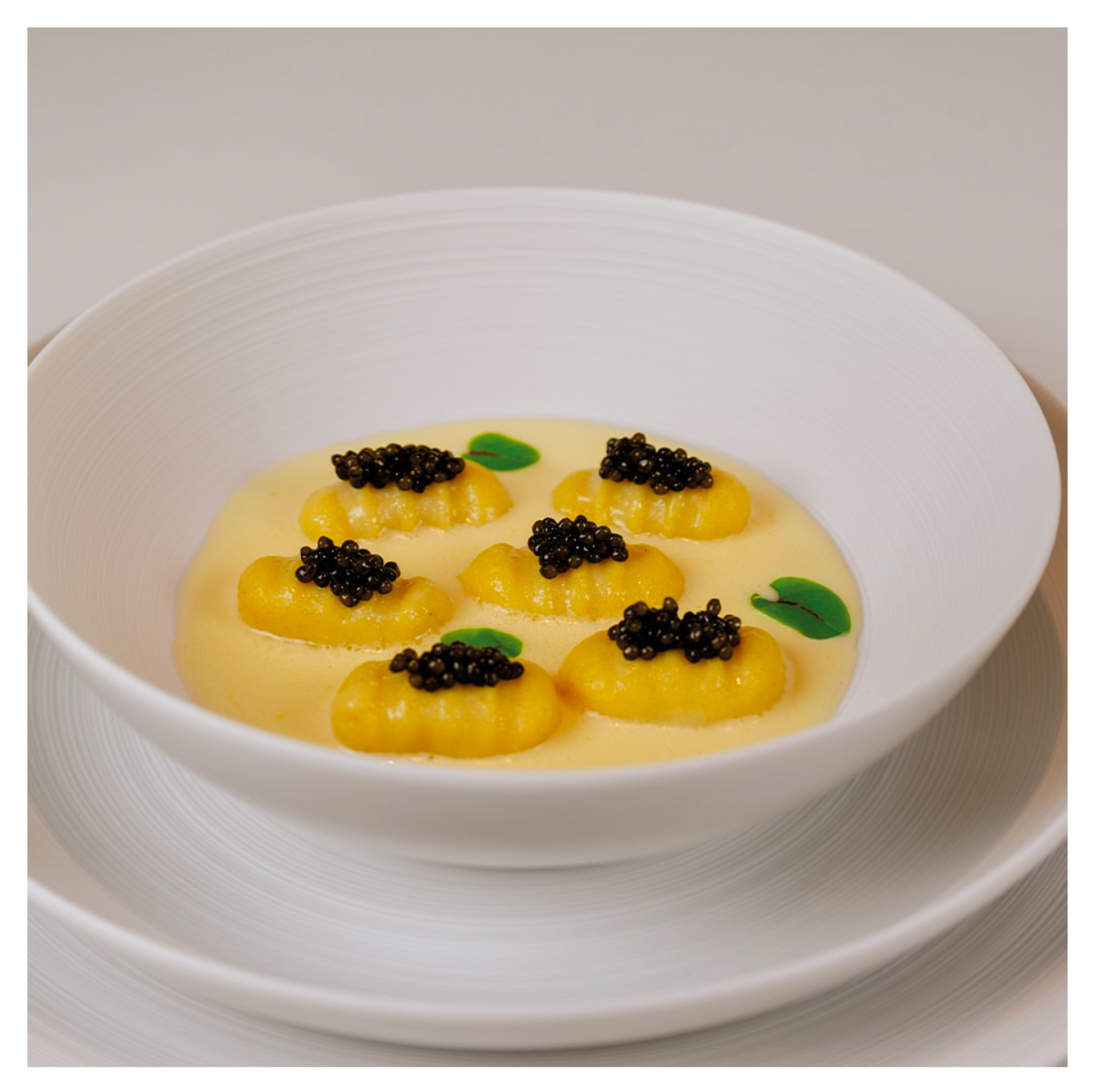 Gnocchi with caviar