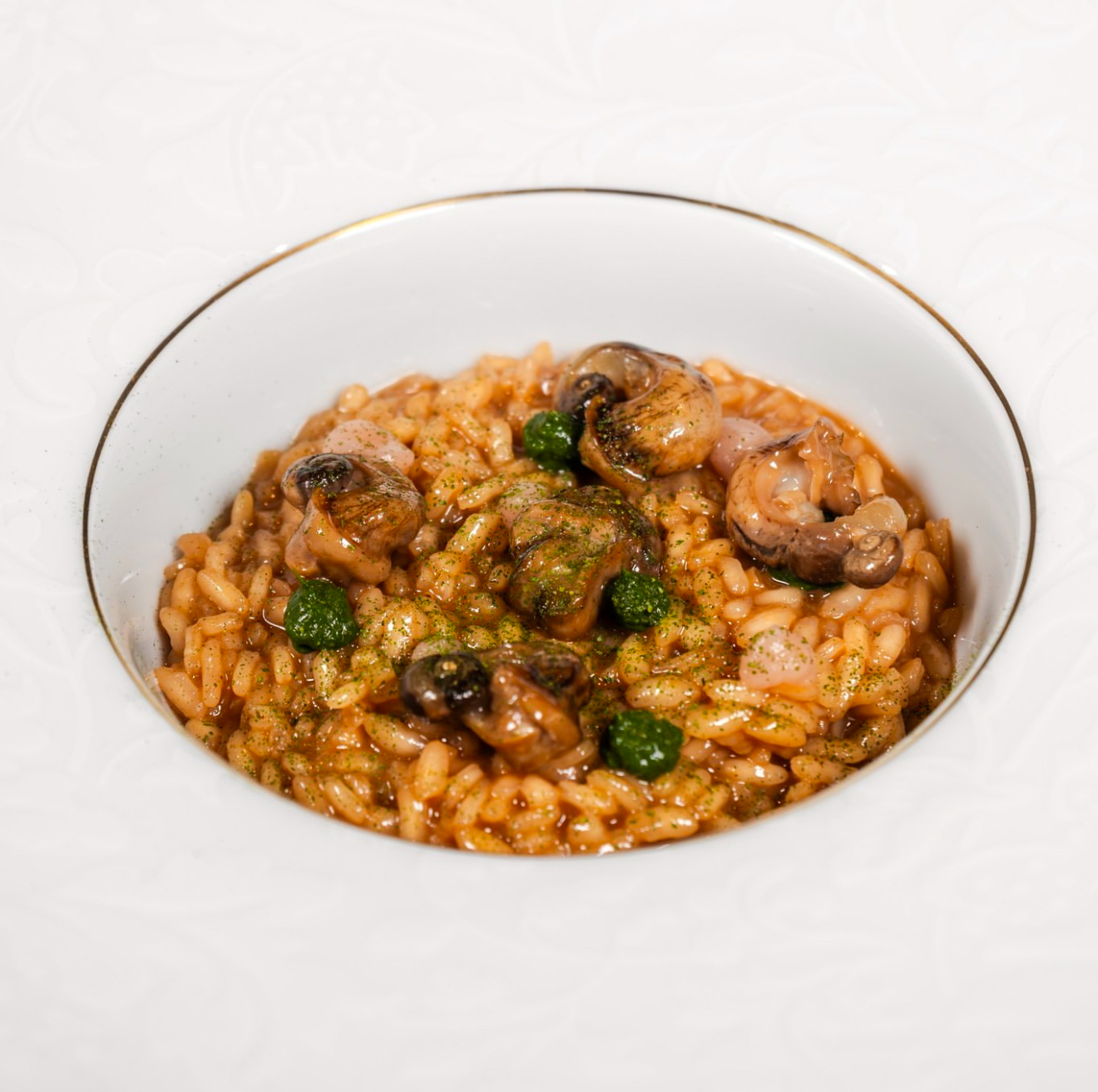 Risotto with snails